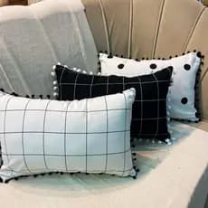 Almofada Cheia Minimalista Retangular Baguete Decorativa Clean