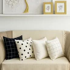 4 Capas De Almofada Minimalista Decoração Elegante Premium Linho