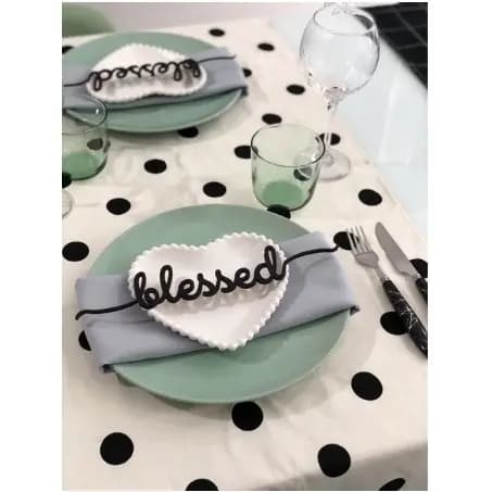 Caminho de Mesa Trilho Estampado Mesa Posta