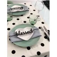 Caminho de Mesa Trilho Estampado Mesa Posta