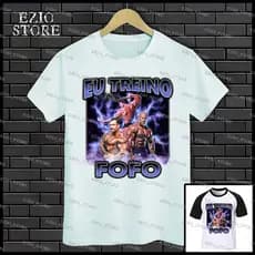 Camiseta Cbum Arnold e Phil Heath "Eu Treino Fofo" Unissex, Blusa Camisa Treino, Bodybuilding