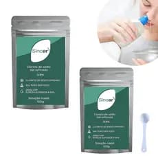 2 Sal Sem Iodo Para Limpeza Nasal 100g cada rende + 60 Doses