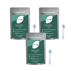 Kit 3x Pacotes De 100g Cloreto De Sódio Limpeza Nasal 90 Doses