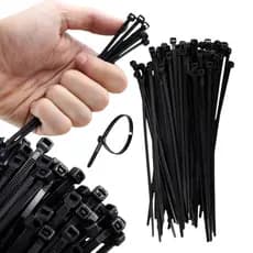 Abraçadeira de Nylon Enforca Gato Cinta Plástica 100 Unidades Diversos Tamanhos Cores Branca e Preto