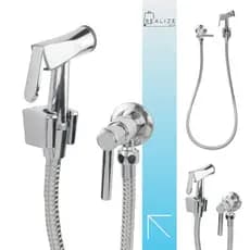 Ducha Higiênica Banheiro Chuveirinho CR Lavabo Modelo 100% Metal Higiênico Inox 1,20 mts 4960