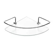 Porta Shampoo Box Suporte Prateleira Banheiro Canto Vidro