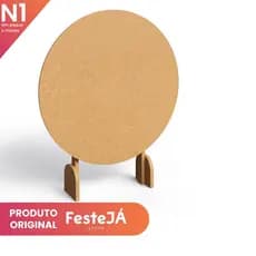 Kit 2 Mini Painel Redondo MDF Display Mesa Eventos Festas Aniversários Decoração