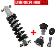 Suspensão Traseira Bike Mola + Bucha Articulação De Balança Para Quadro Full