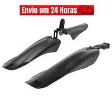 Paralama Dianteiro e Traseiro Bike Bicicleta Aro 26 e 29 Nylon Preto Mtb