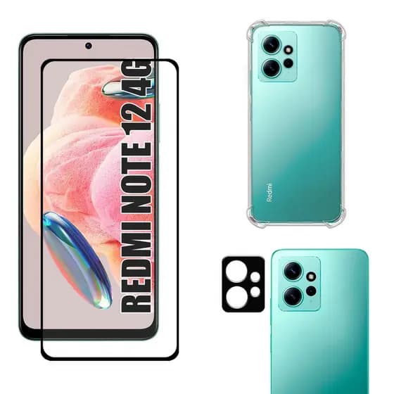 Kit Capa + Película + Câmera p/Redmi Note 14 13 12 11 10 PRO PLUS 4G 5G PREMIUM [Envio HOJE]