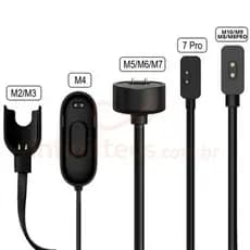Carregador Smartwatch Cabo USB para Xiaomi Mi Band 10 9 8 8 Pro 7 6 5 [Envio HOJE]