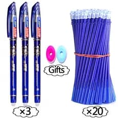 25 Pcs/Conjunto Kawaii Canetas Apagáveis Caneta Gel Fofa Escrita Escolar Papelaria Para Notebook Scholl Suprimentos
