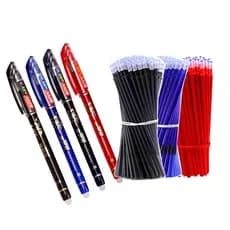 33 Pcs/Set Caneta Apagável Conjunto De Canetas Gel Escolares 0,5 mm Ponto Fino Preto/Azul/Vermelho Tinta Esferográfica