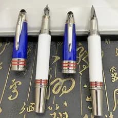 M Caneta Esferográfica Clássica Assinatura Caneta Azul Fibra Preta Design de Luxo