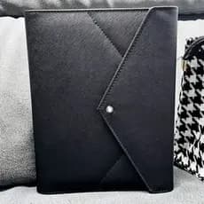 MB Notebook Classic Capa de Couro Papel de Folhas Soltas