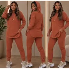 Conjunto Lanzinha Envio Rápido mais vendidos casual  capuz cordão bolso moda feminina outono inverno  despojado elegante