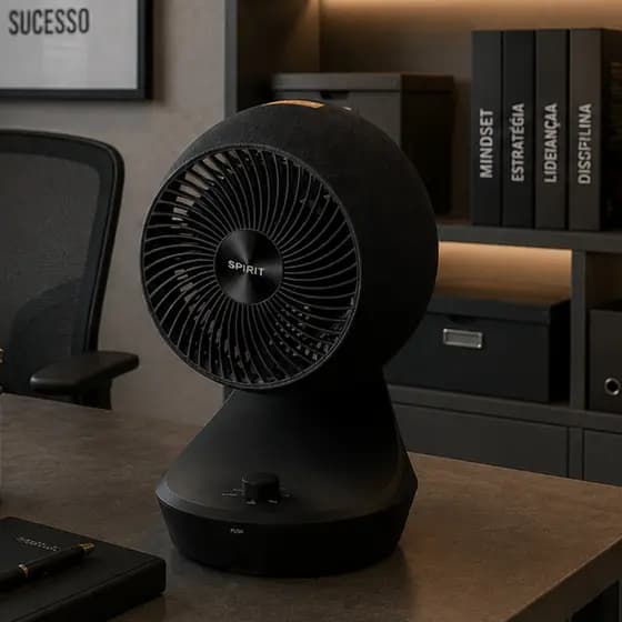 Circulador De Mesa Orbit Spirit Preto Carvão 127v Portátil