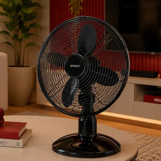 Ventilador Mesa Spirit Retrô 40 Centímetros  Chumbo  127