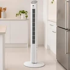 Ventilador Torre Spirit Easy 90 Cm Branco Prata