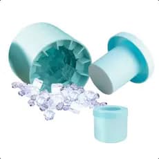 Forma De Gelo Silicone Cubo Flexível Circular Redonda Drink