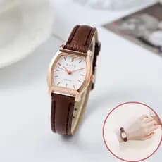 Relógio Feminino Elegante E Compacto Em Formato De Balde , Casual De Quartzo