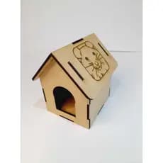 casinha para hamster cortada a laser em mdf cru