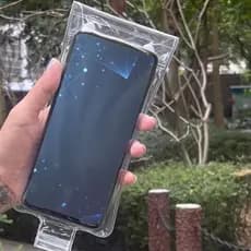 Suporte de Telefone para Motocicleta Bolsa de Guidão Impermeável Transparente Capa de Chuva para Telefone para Motocicli