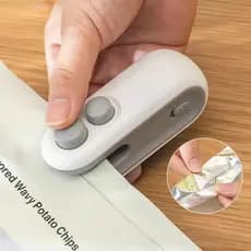 Mini Selador De Saco De Alimentos USB Recarregável Máquina De Selagem Pressão Manual Lanche Plástico Dispositivo De Veda