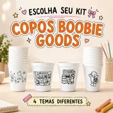 Kit 10 a 50 Copos 250ml - 4 Temas disponíveis: Fofinhos Kids Brindes Festa Aniversário Lembrancinhas