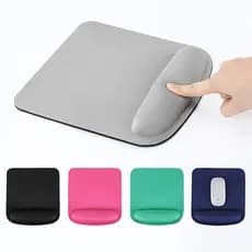 Mouse Quadrado Almofada De Pad Com Descanso Para Pulso Ergonômico Universal Antideslizante Cor Sólida Jogos