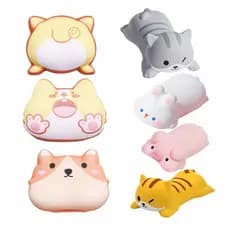 Kawaii Gato Brinquedo Animal Descanso De Pulso Almofada Mouse Pad Mole Alívio Do Estresse Presente Para Criança Mesa Esc