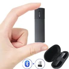 Mouse Sem Fio Com Estojo De Armazenamento Bluetooth + 2.4G USB Óptico Portátil De Carregamento Para PC Laptops Notebook