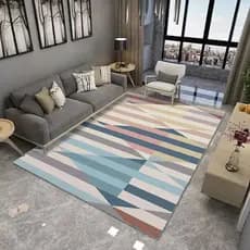 Tapete Estampado Antiderrapante Belga 1,00m x 1,50m Macio Para Sala Quarto - Envio Imediato!
