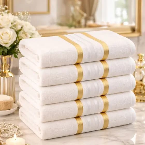 Kit Toalha de Banho Pérola Banhão Felpuda 70x140cm 100% Algodão Alta Absorção Macia Luxo Premium
