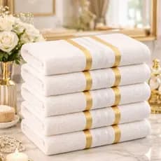 Kit Toalha de Banho Pérola Banhão Felpuda 70x140cm 100% Algodão Alta Absorção Macia Luxo Premium