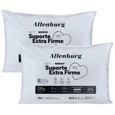 Kit 2 Travesseiros Altenburg Suporte Extra Firme Original 50x70cm Antialérgico 100% Algodão 180 Fios