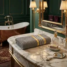 Toalha Banho Banhão Felpuda Luxo Paris Prata Gigante 70x140cm 100% Algodão Macia