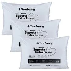 Kit 3 Travesseiros Altenburg Suporte Extra Firme Original 50x70cm Antialérgico 100% Algodão 180 Fios