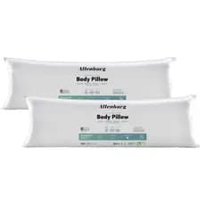 Travesseiros de Corpo Altenburg Body Pillow Original 40x130cm Microfibra Antialérgico Branco