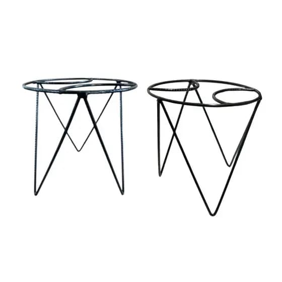2 Base para Vasos | Suporte de Aço Carbono Premium | Decoração Moderna Elegante