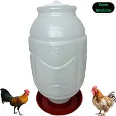 Bebedouro Aves Automático Pendurável Galinhas Pintinhos Granja 7,5 Litros
