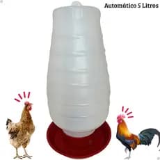 Bebedouro Automático Para Aves Frangos Galos Pendurável 5 Litros Rosca