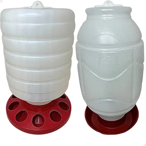 Bebedouro e Comedouro Aves Galinhas Granja Galinheiro Automático 5kg e 7,5Lts