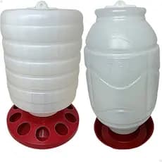 Bebedouro e Comedouro Aves Galinhas Granja Galinheiro Automático 5kg e 7,5Lts