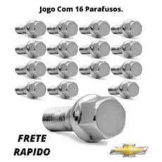 Jogo De Parafuso Gm Vw Cônico Roda Esportiva 16 Pçs Gol Parati Celta Classic Saveiro Prisma Santana Quantum Up Santana