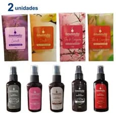 Kit Carro Perfumado Cheirinho com 1 Aromatizador Carro 60ml + 1 Sachê Console Carro 15g - Envio Já