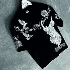 Camiseta Polo Unissex 100% Algodão:"Angelic Rebellion".
