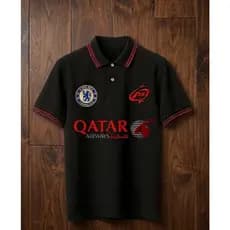 Camisa Gola Polo com detalhe vermelho C.H.E.L.S.E.A em Algodão