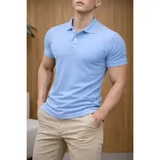 Camisa Polo Básica Caimento Slim Feita em Piquet