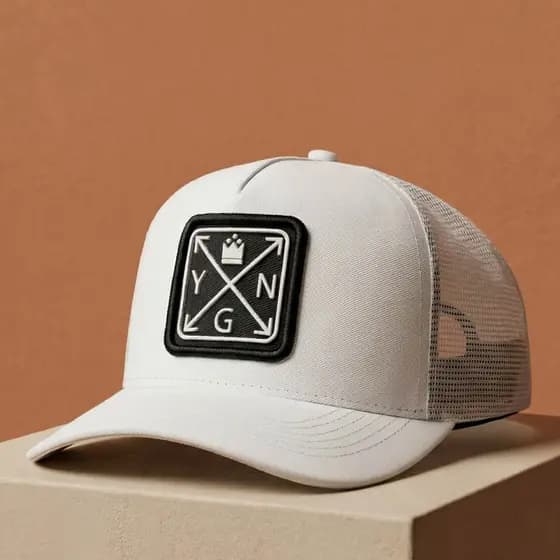Boné Trucker Young X Telinha Respirável Country Ajustável Redinha Strapback Aba Curva Telinha Respiravel Premium